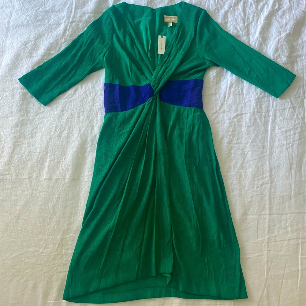 NWT Moulinette Soeurs for Anthropologie twist front dress. Size 12.